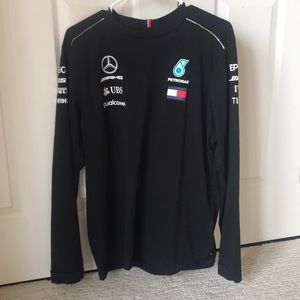 Mercedes AMG Petronas Black Long Sleeve Shirt